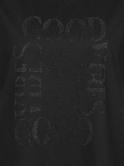 Damen Lisa Tossa Damen Shirt mit Strassbesatz