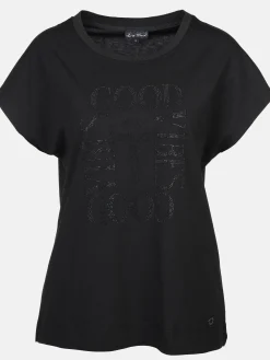 Damen Lisa Tossa Damen Shirt mit Strassbesatz