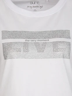 Damen Sure Damen Shirt mit Strassbesatz