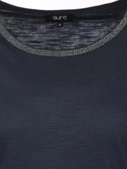 Damen Sure Damen Shirt mit Strassbesatz