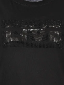 Damen Sure Damen Shirt mit Strassbesatz