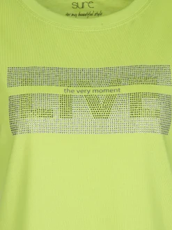 Damen Sure Damen Shirt mit Strassbesatz