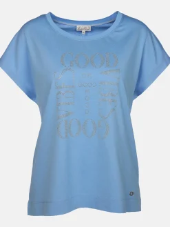 Damen Lisa Tossa Damen Shirt mit Strassbesatz