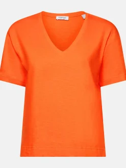 Damen Esprit Damen Shirt mit V-Ausschnitt