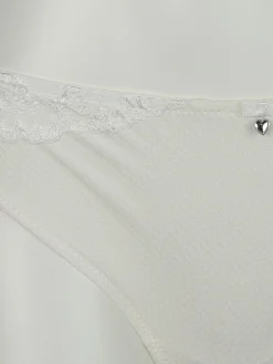 Damen Nina Holthoff Damen Slip mit Spitzenbesatz