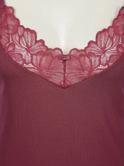 Damen Sure Damen Spaghetti-Hemd mit Spitze