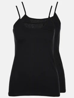 Damen Sure Damen Spaghettiträger Unterhemd im 2er Pack