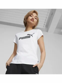Damen Puma Damen Sport Shirt mit Logoprint