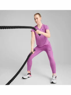 Damen Puma Damen Sportshirt mit V-Ausschnitt