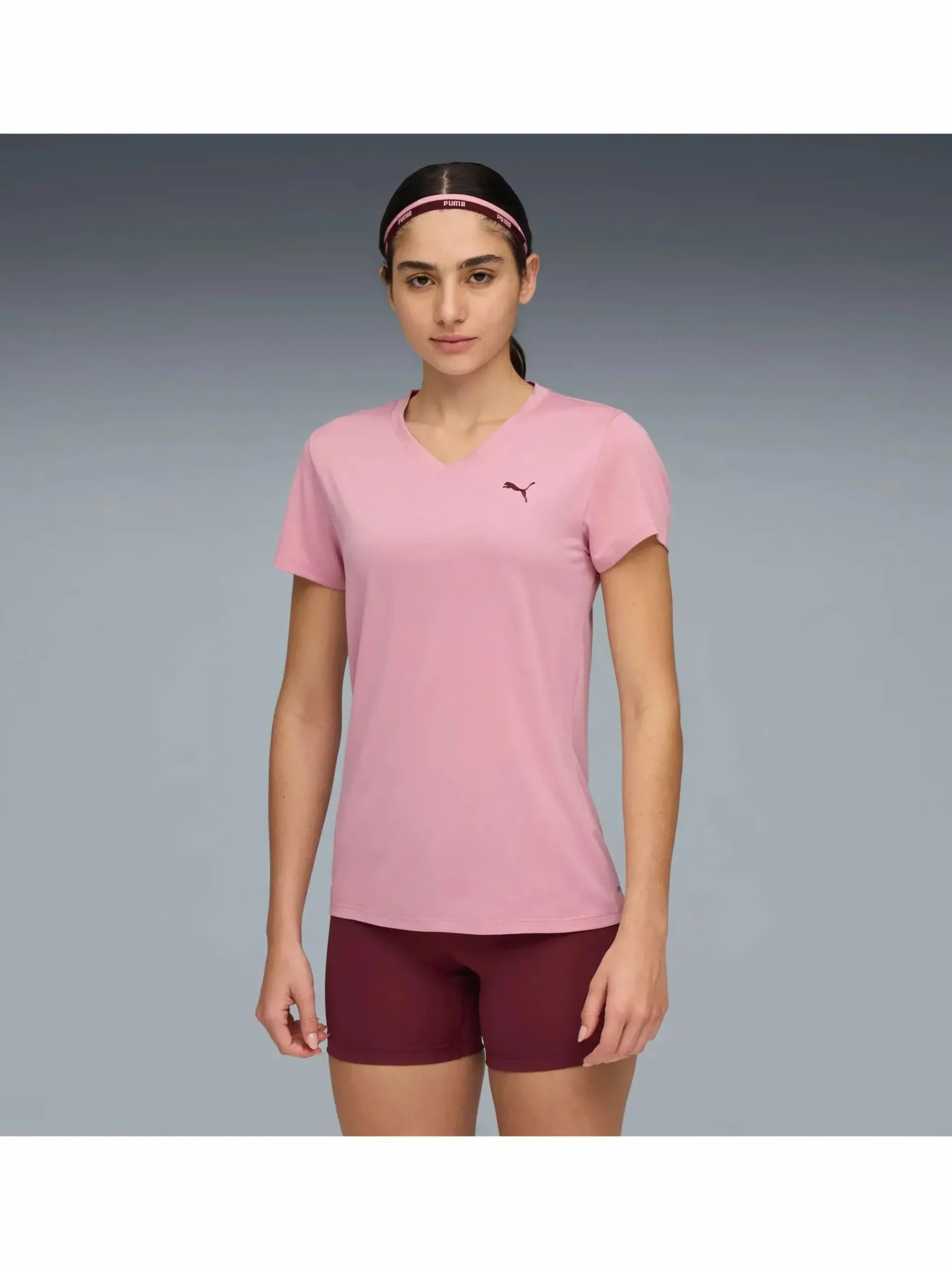 Damen Puma Damen Sportshirt mit V-Ausschnitt