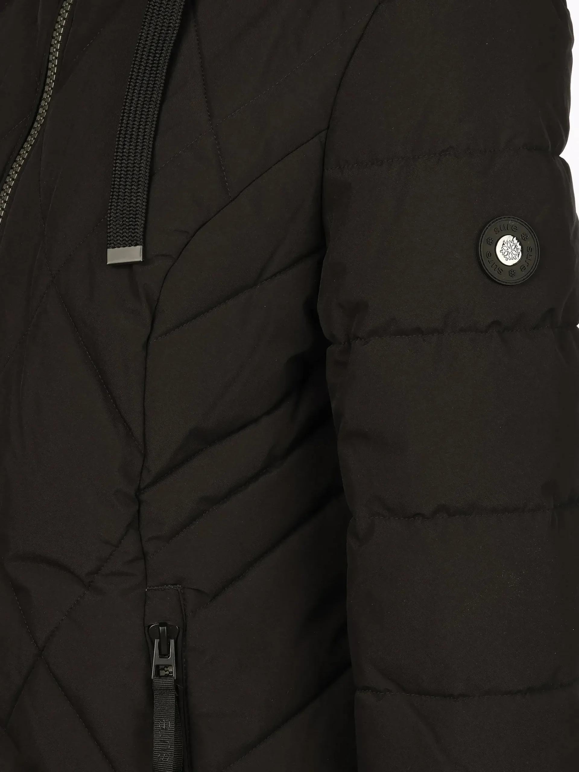 Damen Sure Damen Steppmantel mit Kapuze