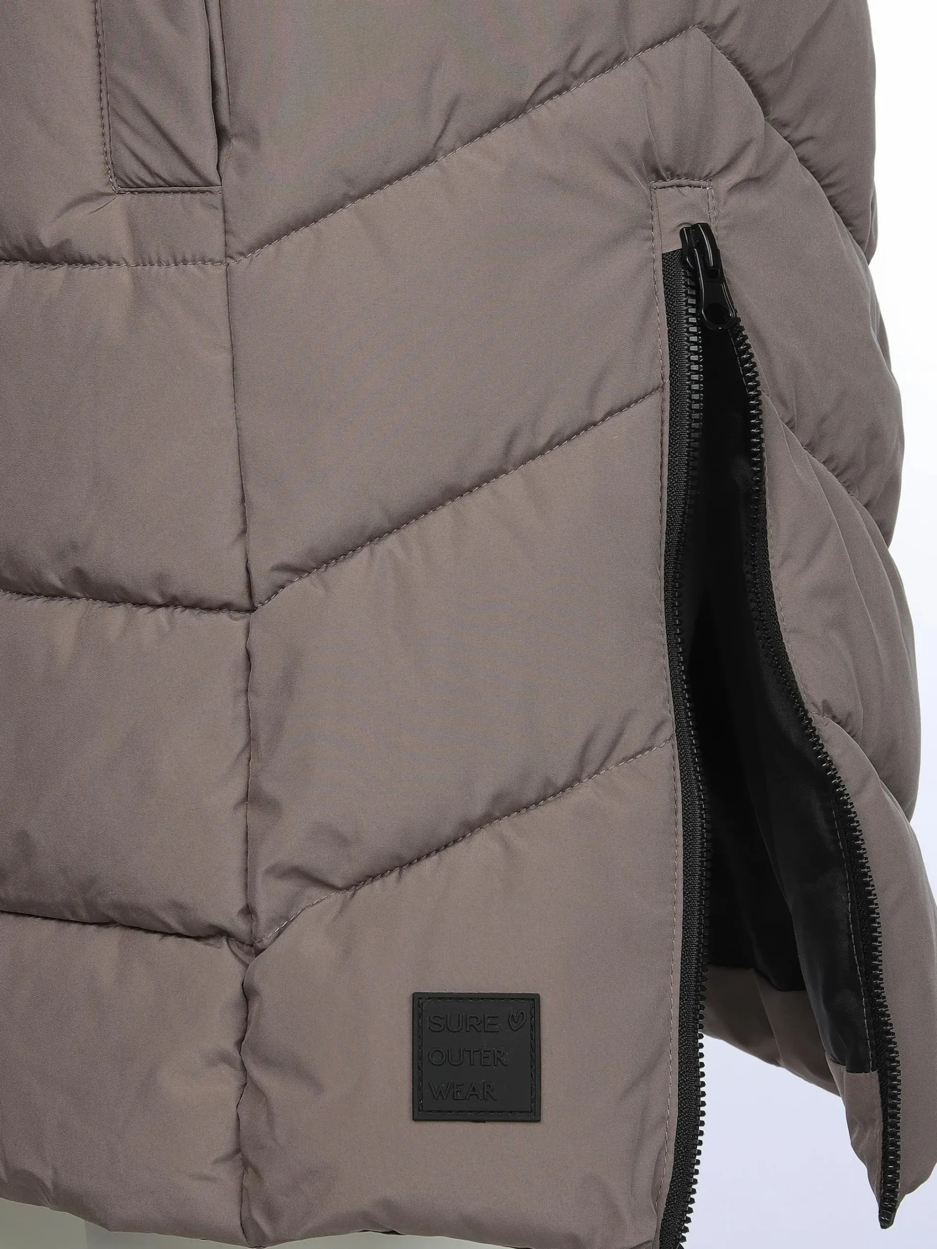 Damen Sure Damen Steppweste in langer Form