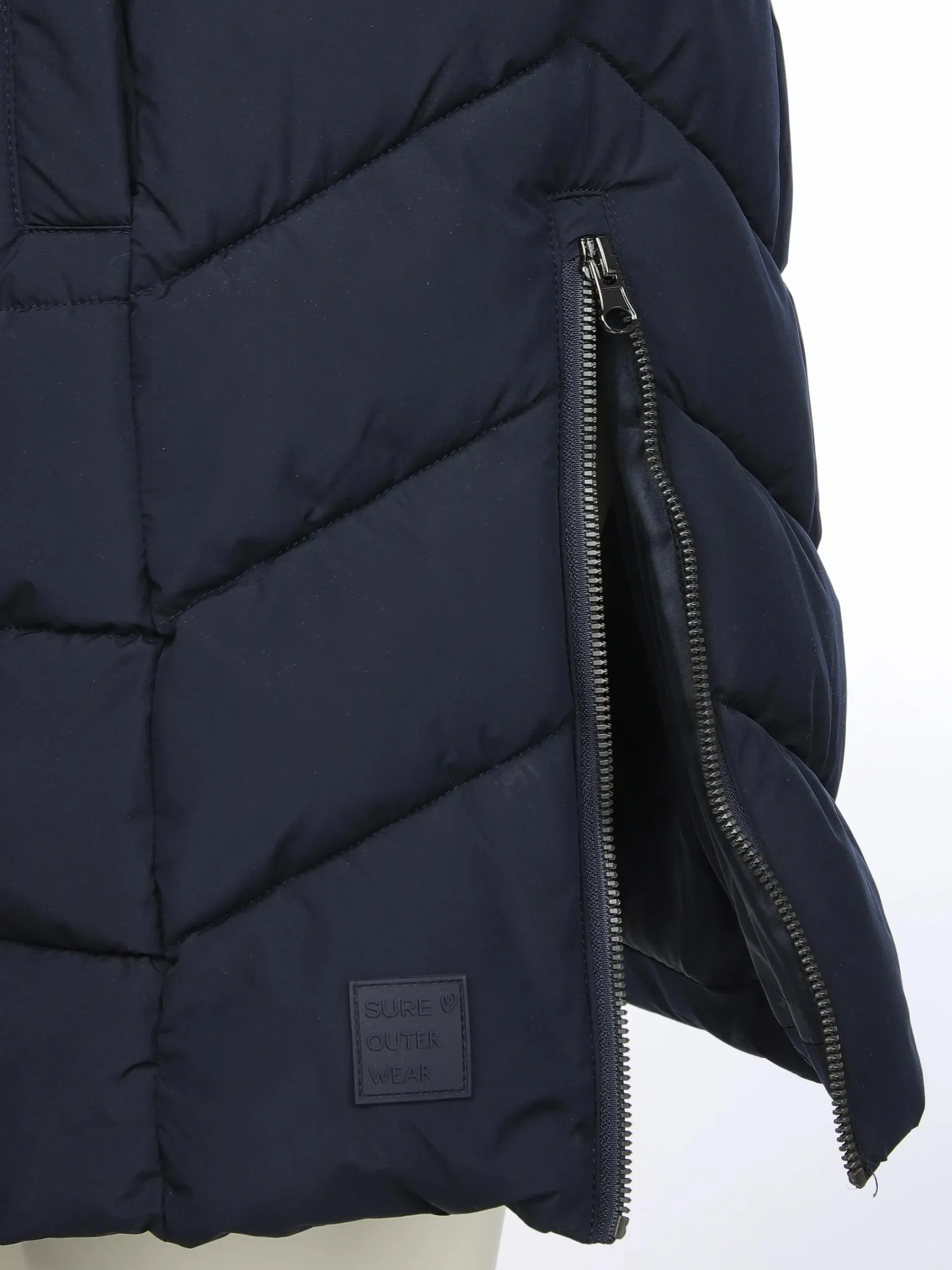 Damen Sure Damen Steppweste in langer Form