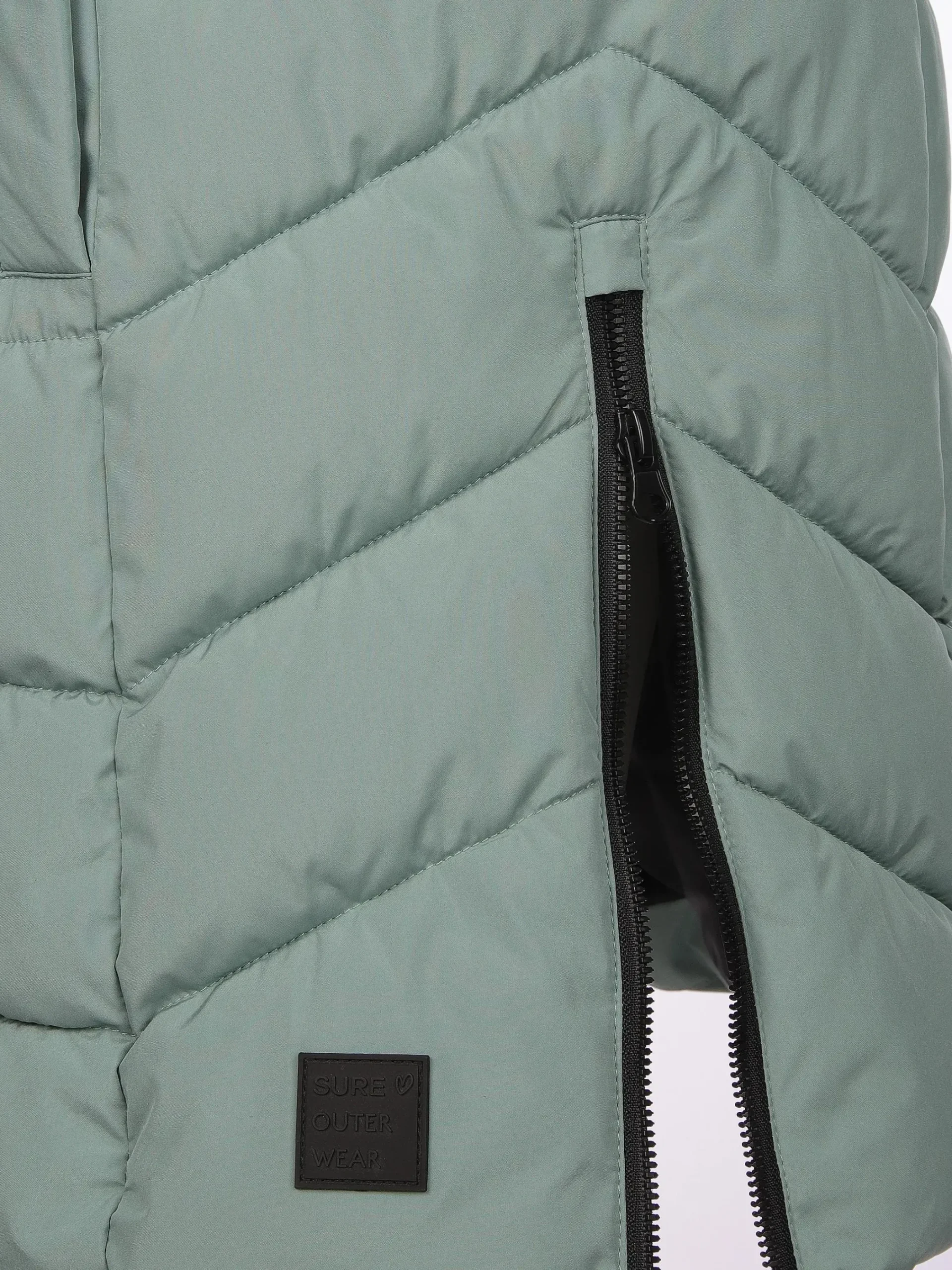 Damen Sure Damen Steppweste in langer Form