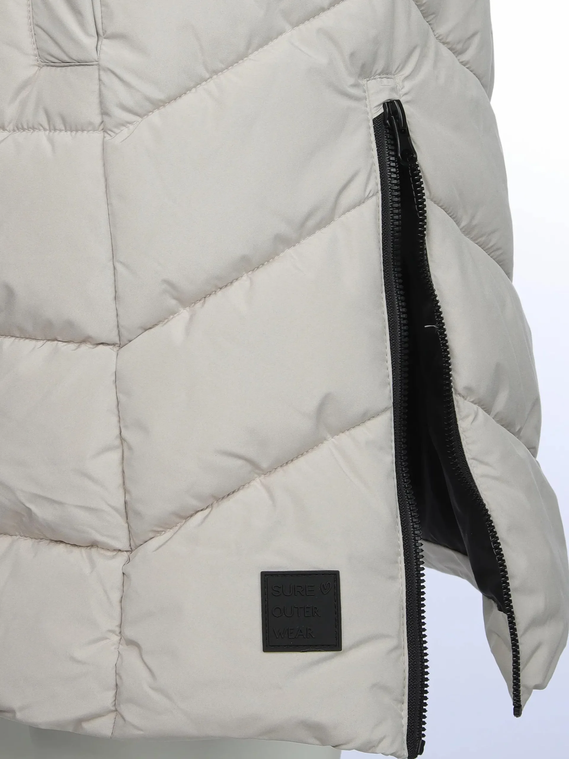 Damen Sure Damen Steppweste in langer Form