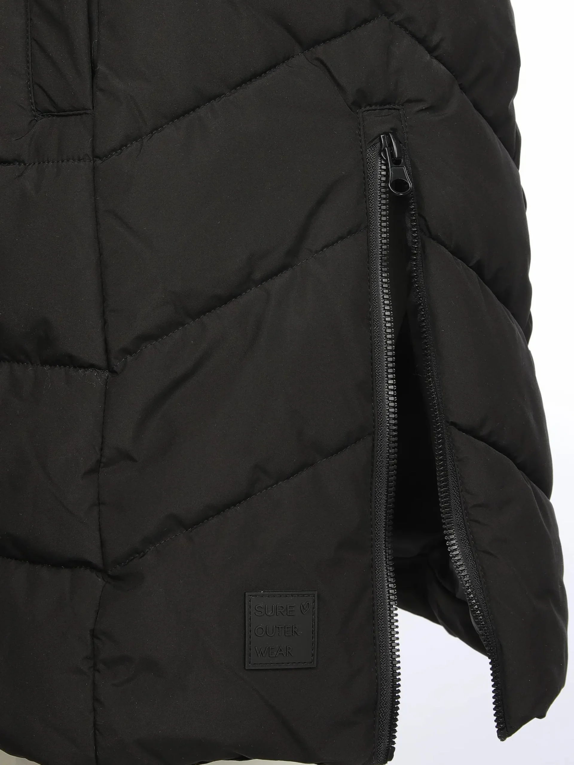 Damen Sure Damen Steppweste in langer Form