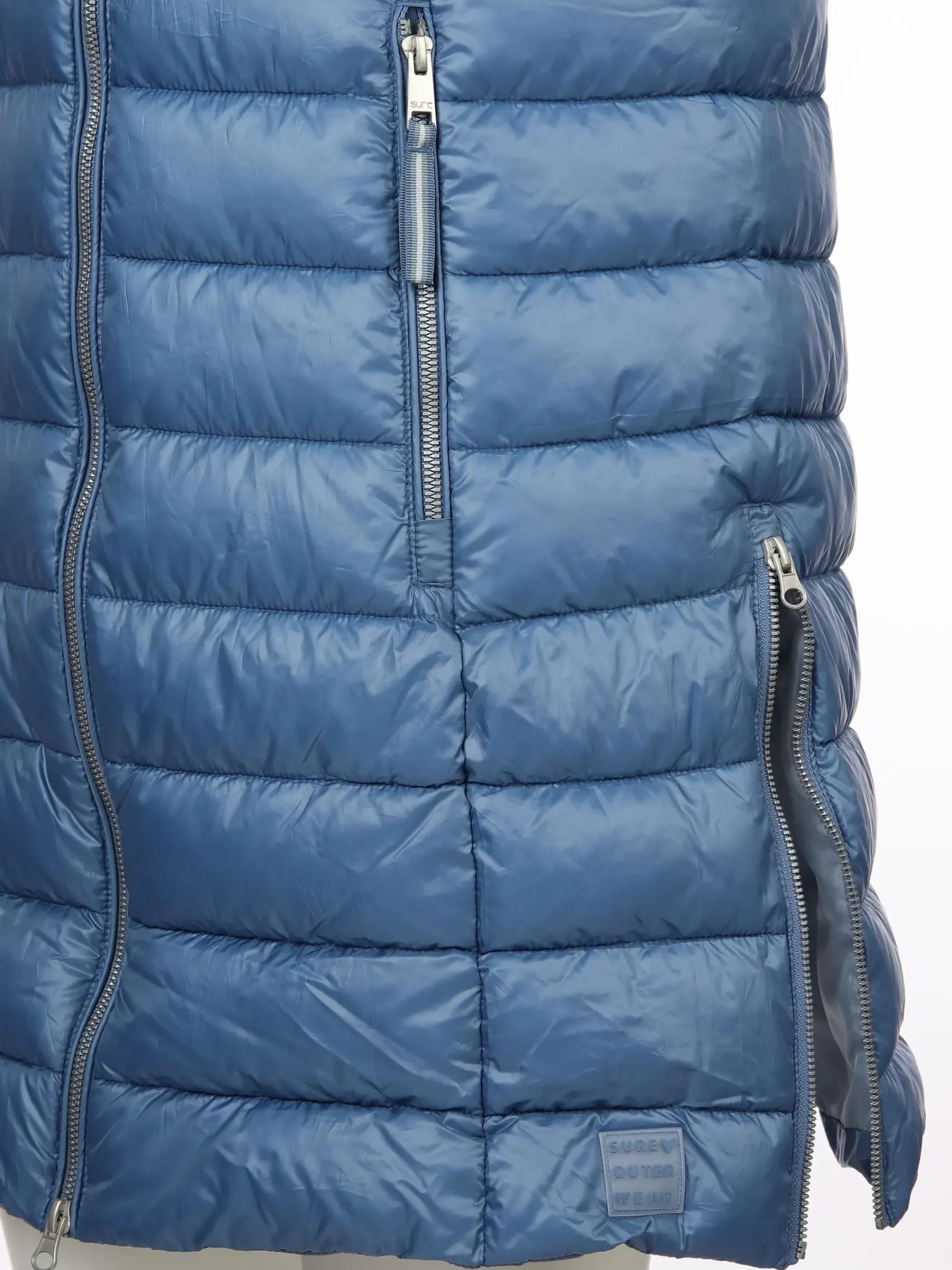 Damen Sure Damen Steppweste mit abnehmbarer Kapuze