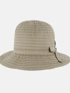 Damen Sure Damen Stoffhut mit Schleife