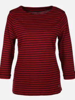 Damen Sure Damen Streifenshirt mit 7/8 Ärmeln