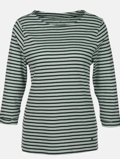 Damen Sure Damen Streifenshirt mit 7/8 Ärmeln