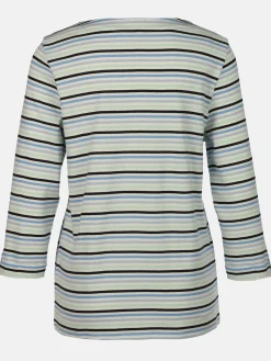 Damen Sure Damen Streifenshirt mit 7/8 Ärmeln