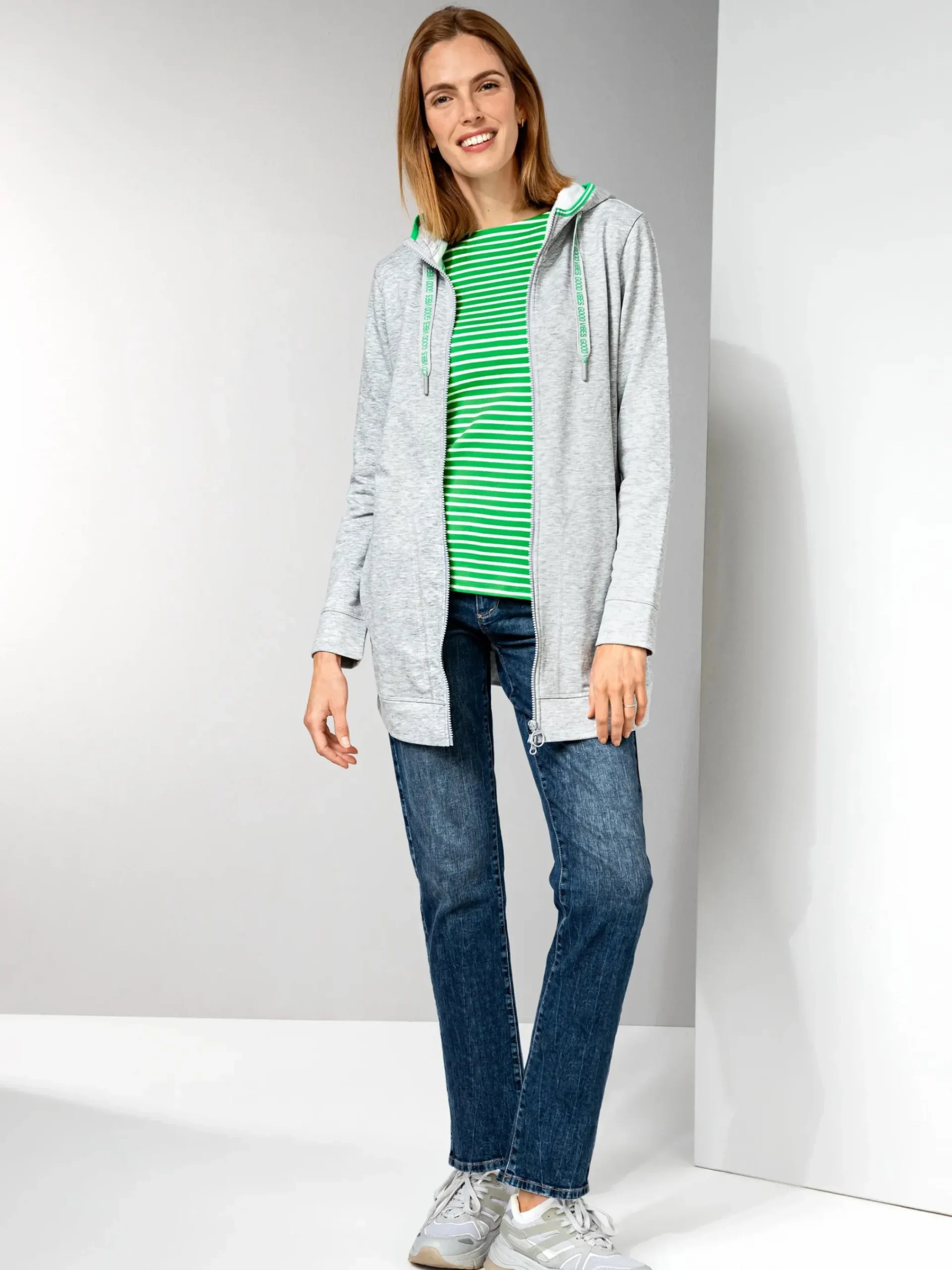 Damen Sure Damen Streifenshirt mit 3/4 Arm