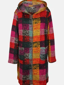 Damen Apricot Damen Strickjacke in langer Form