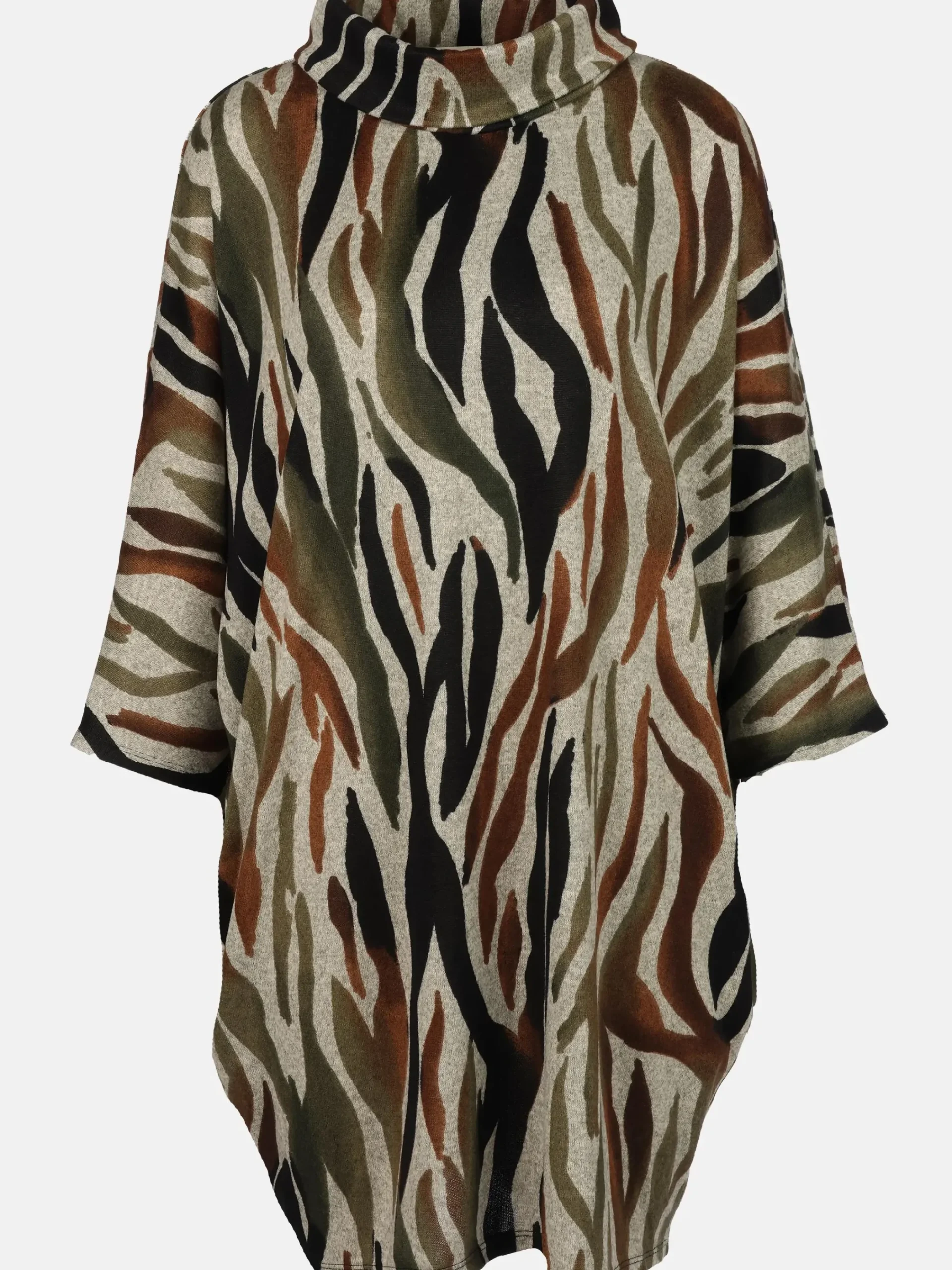 Damen Apricot Damen Strickkleid mit Taschen