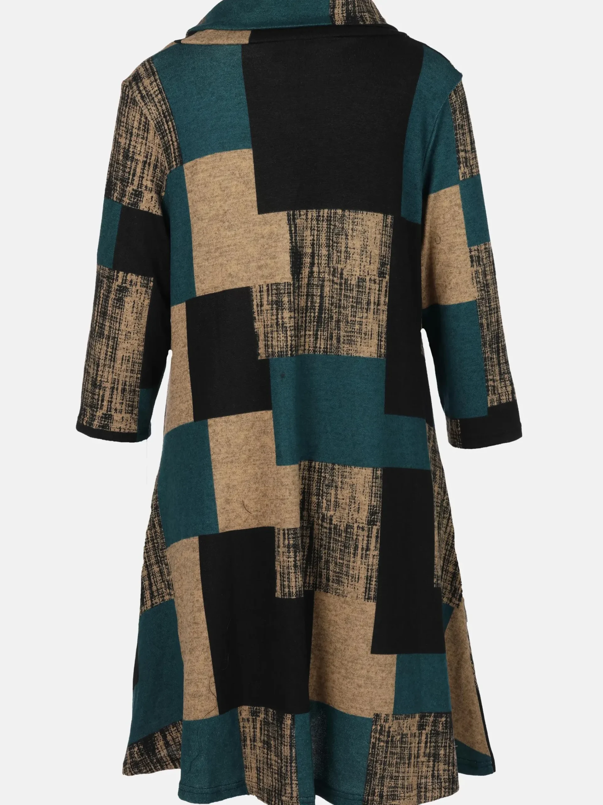 Damen Apricot Damen Strickkleid mit Taschen