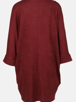 Damen Apricot Damen Strickkleid mit Taschen