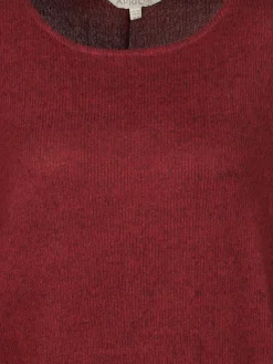 Damen Apricot Damen Strickkleid mit Taschen