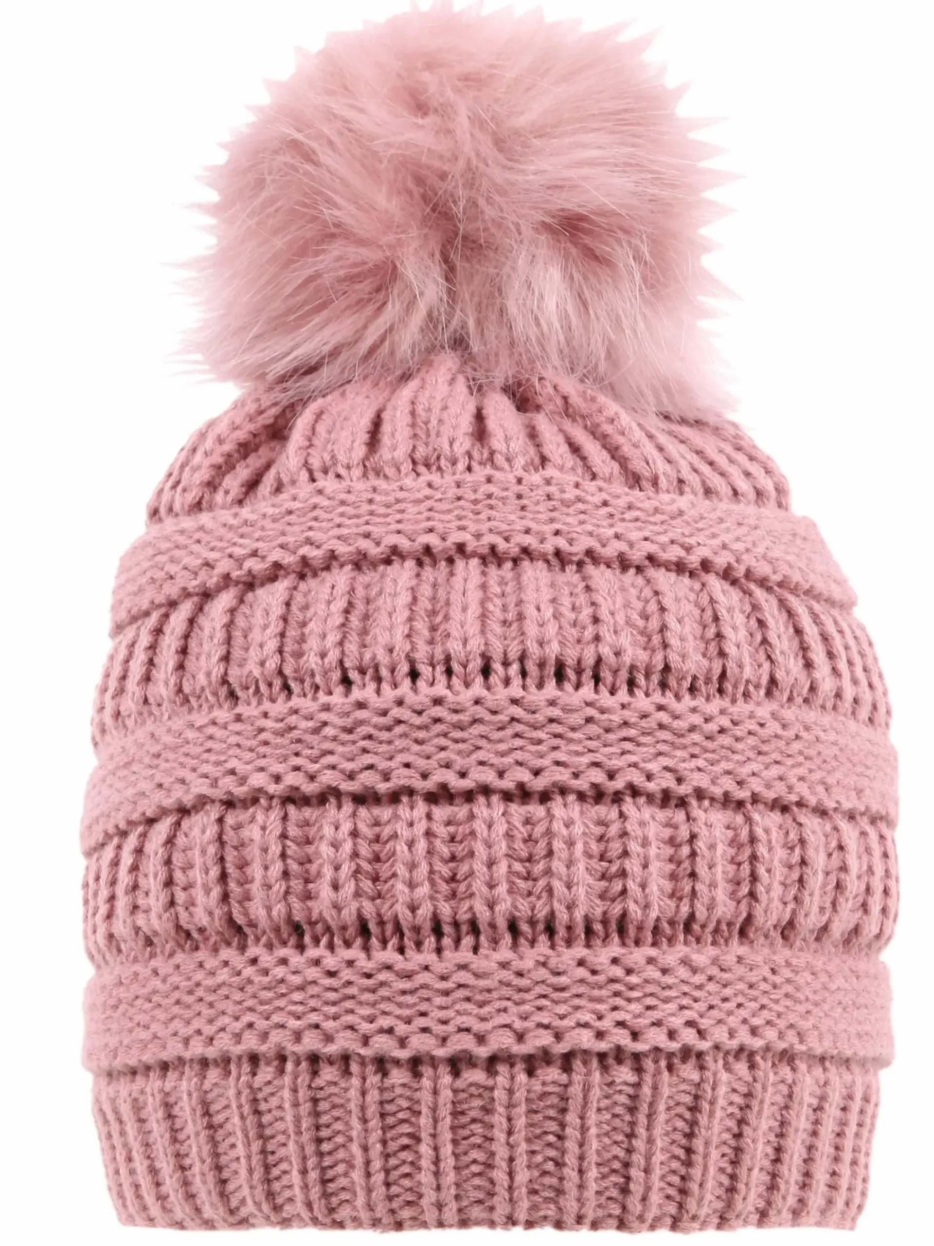 Damen Lisa Tossa Damen Strickmütze mit Bommel