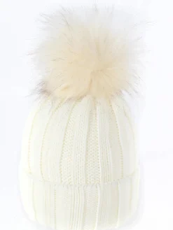 Damen Lisa Tossa Damen Strickmütze mit Bommel