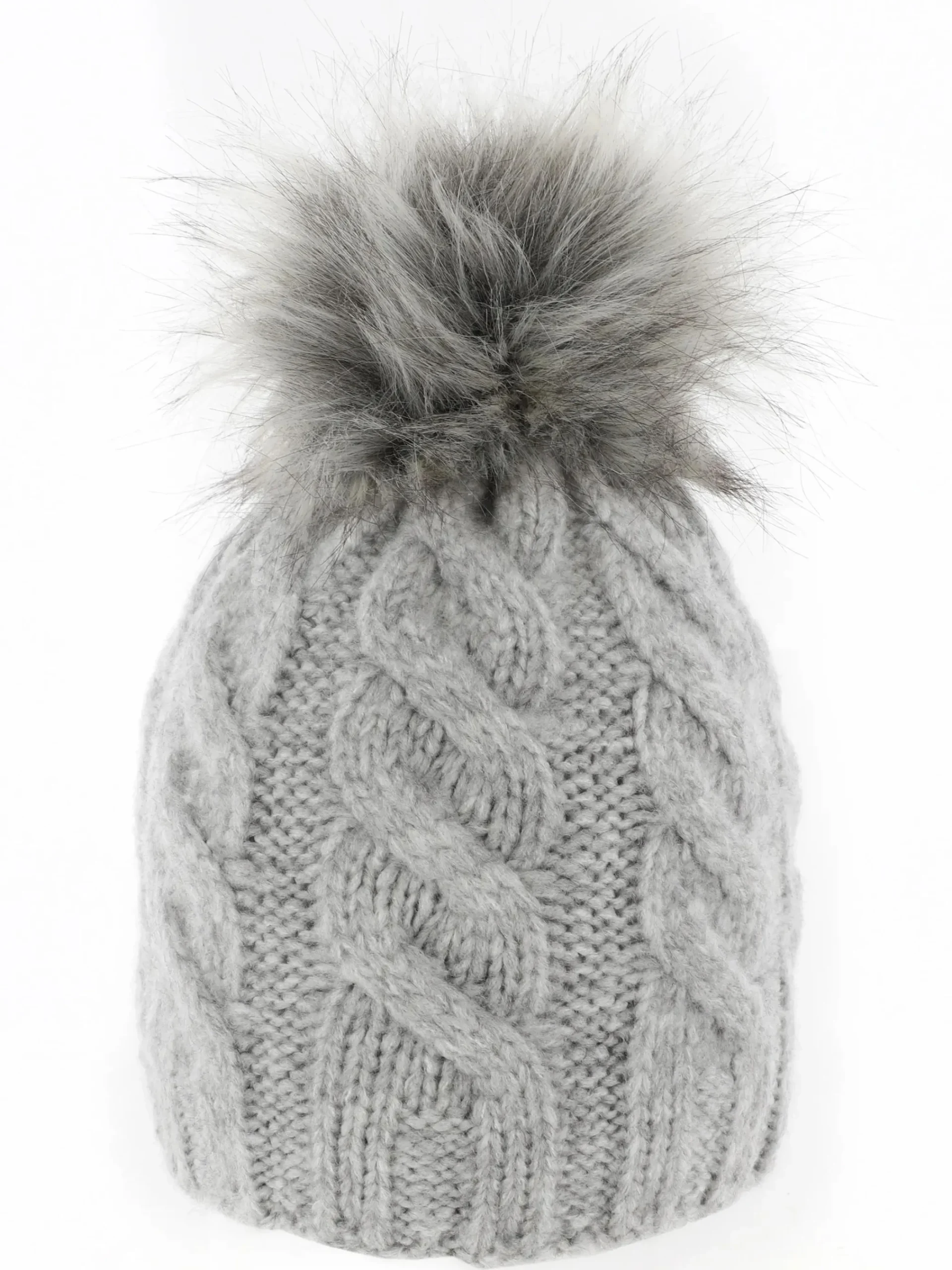 Damen IX-O Damen Strickmütze mit Bommel