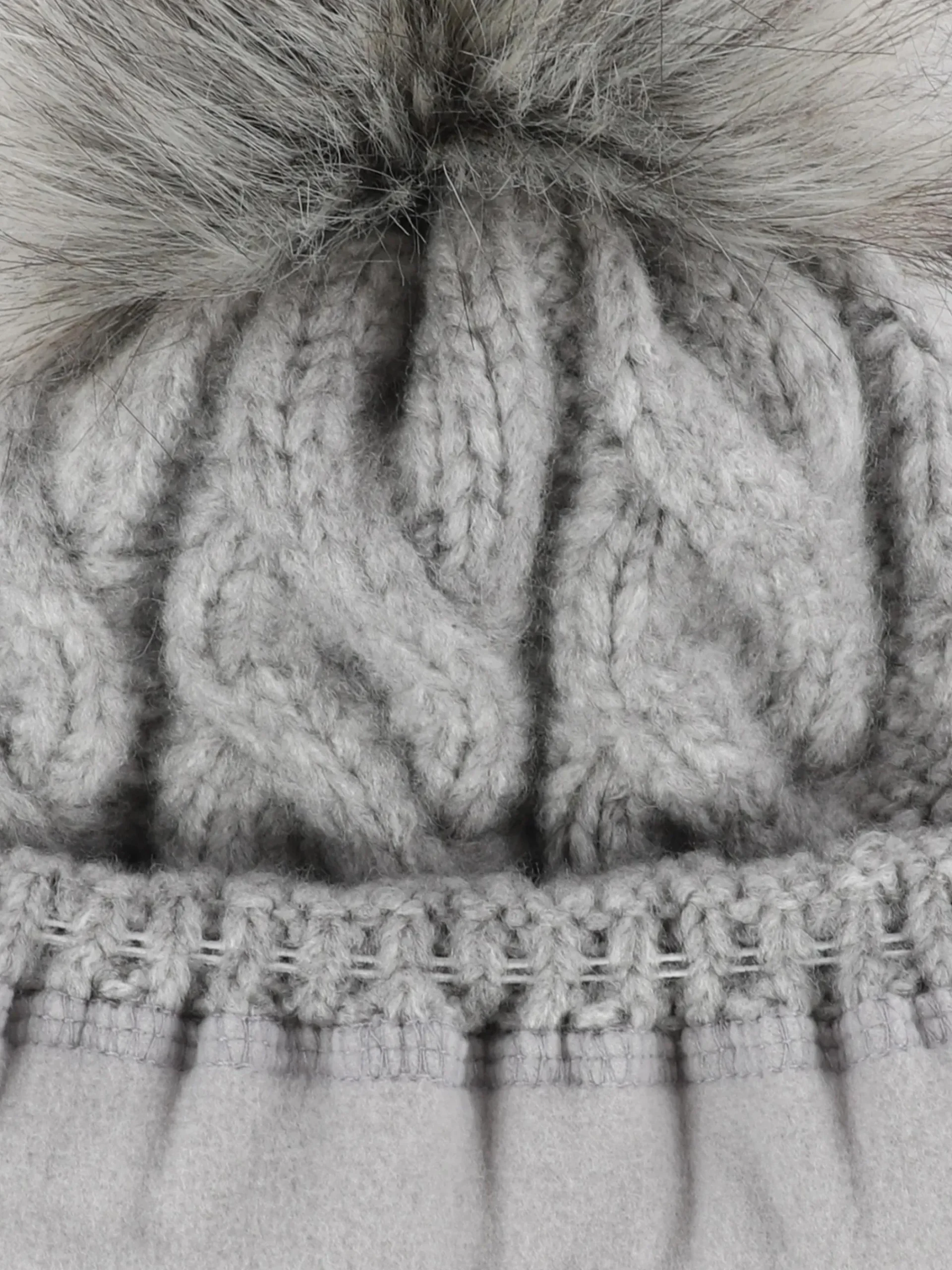 Damen IX-O Damen Strickmütze mit Bommel