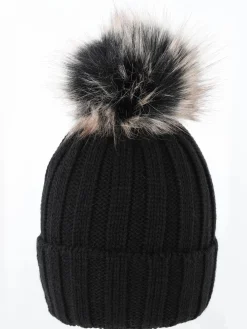 Damen Lisa Tossa Damen Strickmütze mit Bommel