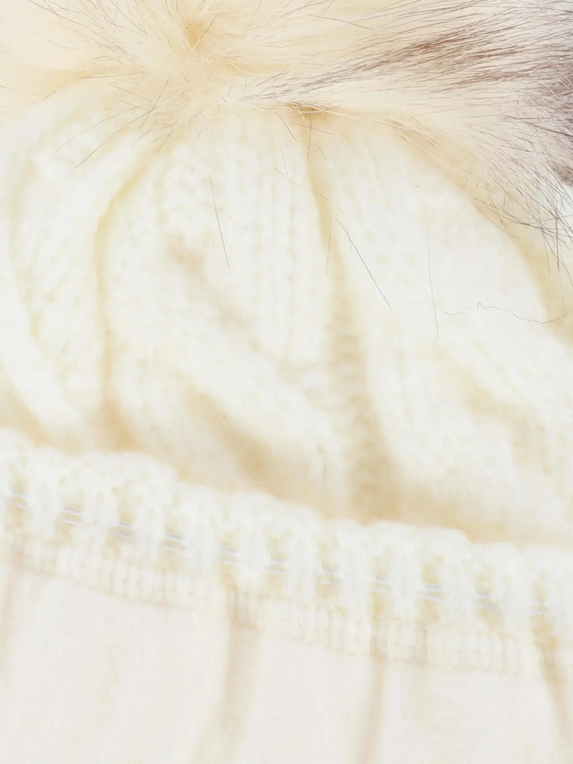 Damen IX-O Damen Strickmütze mit Bommel