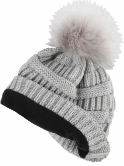 Damen Lisa Tossa Damen Strickmütze mit Bommel