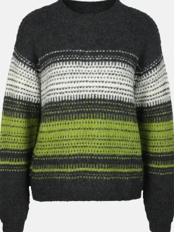 Damen Lisa Tossa Damen Strickpullover mit Streifen