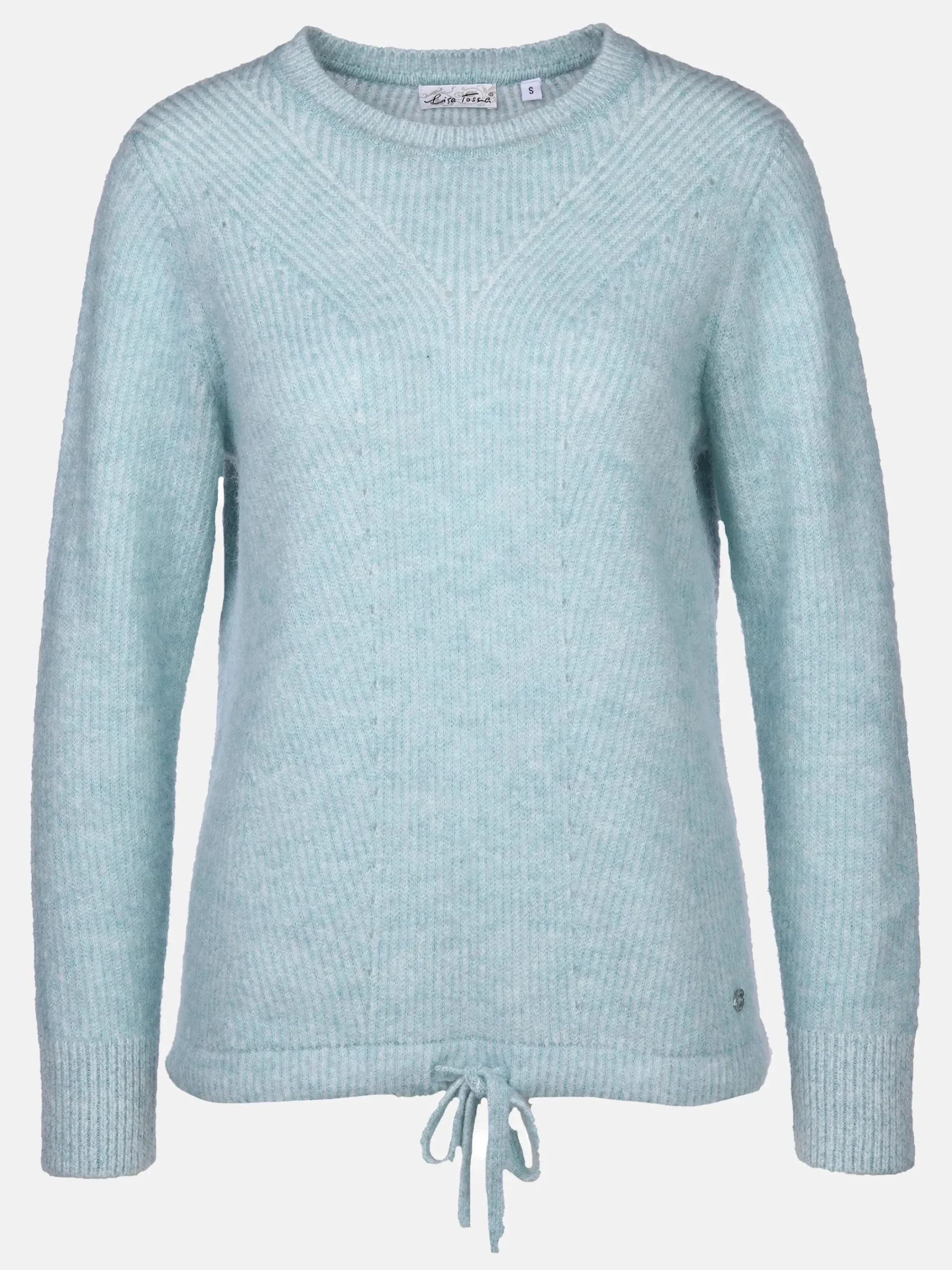 Damen Lisa Tossa Damen Strickpullover mit Tunnelzug und Kordel
