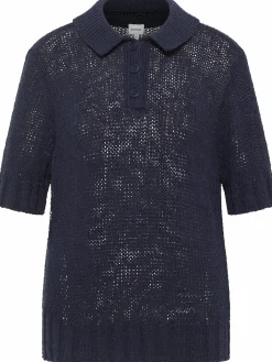 Damen Mustang Damen Stricksweater "Lolita" mit Polokragen