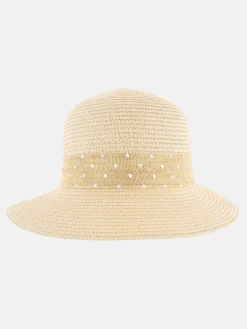 Damen Lisa Tossa Damen Strohhut mit bedrucktem Band