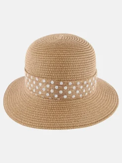 Damen Lisa Tossa Damen Strohhut mit bedrucktem Band
