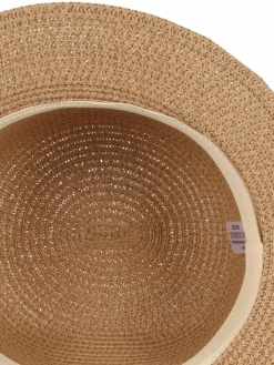 Damen Lisa Tossa Damen Strohhut mit bedrucktem Band