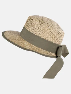 Damen Sure Damen Strohhut mit Schleife