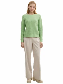 Damen Tom Tailor Damen Strukturpullover