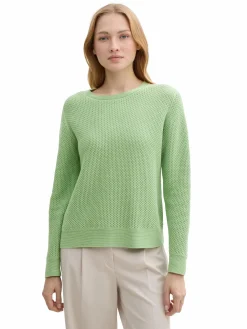 Damen Tom Tailor Damen Strukturpullover