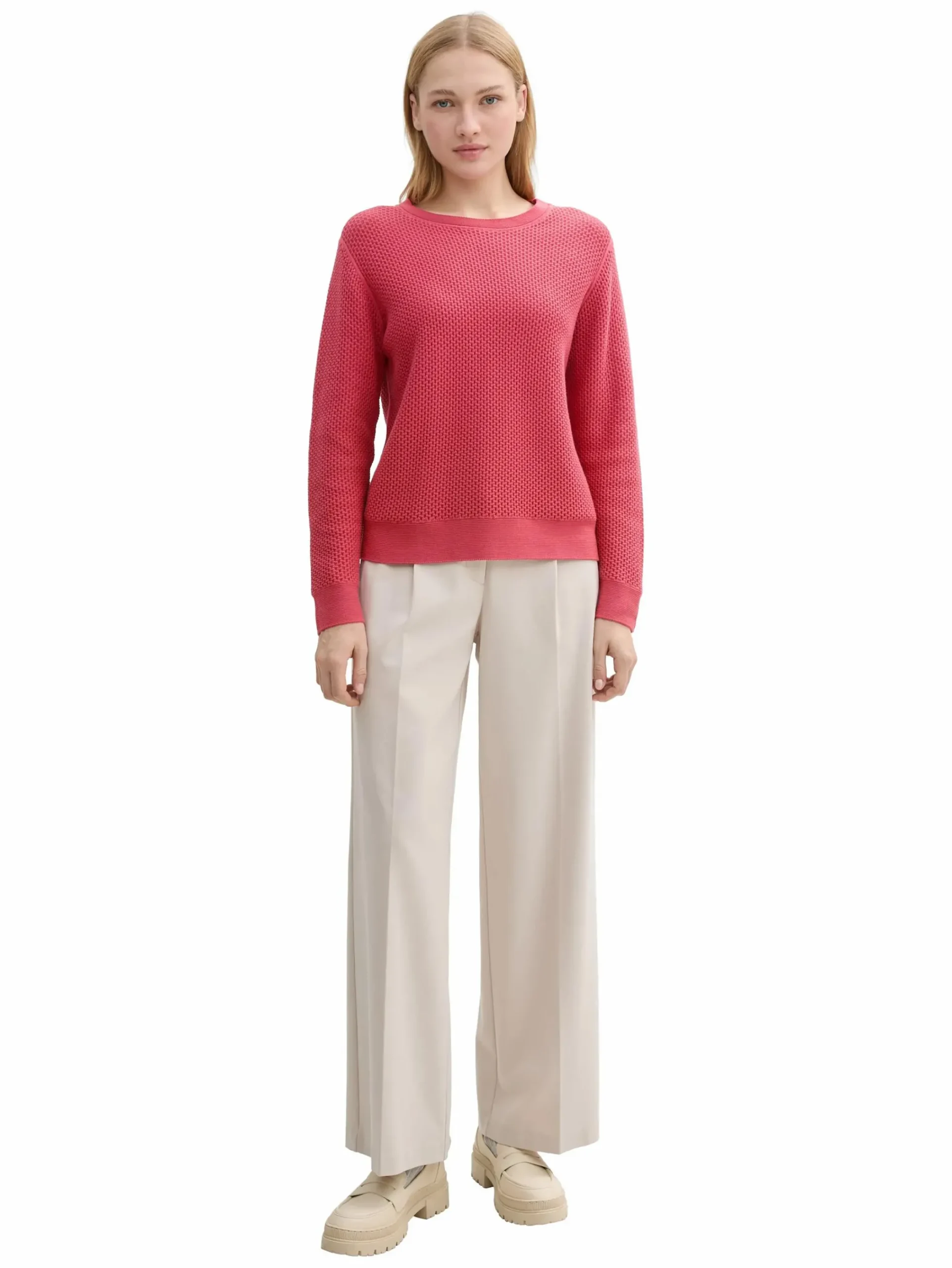 Damen Tom Tailor Damen Strukturpullover