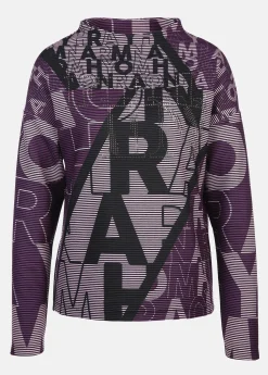 Damen Lisa Tossa Damen Strukturshirt mit Strass