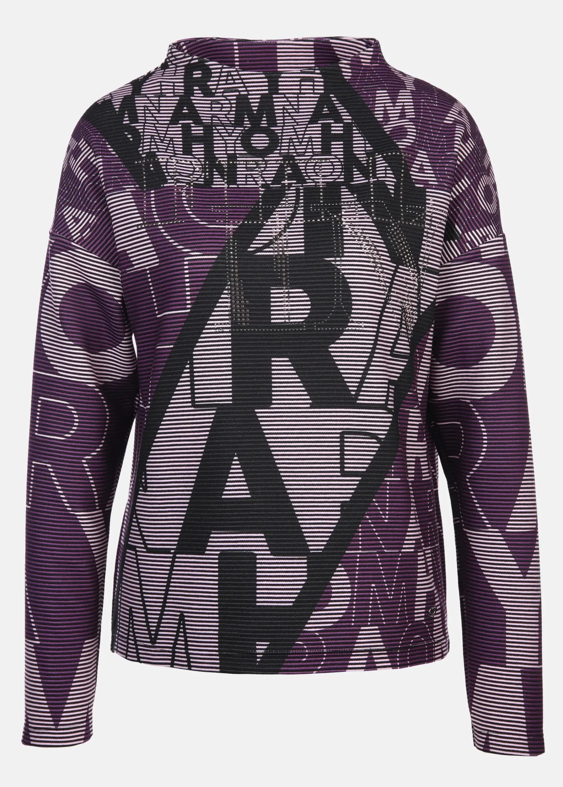 Damen Lisa Tossa Damen Strukturshirt mit Strass